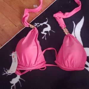 Pink bathing suit top